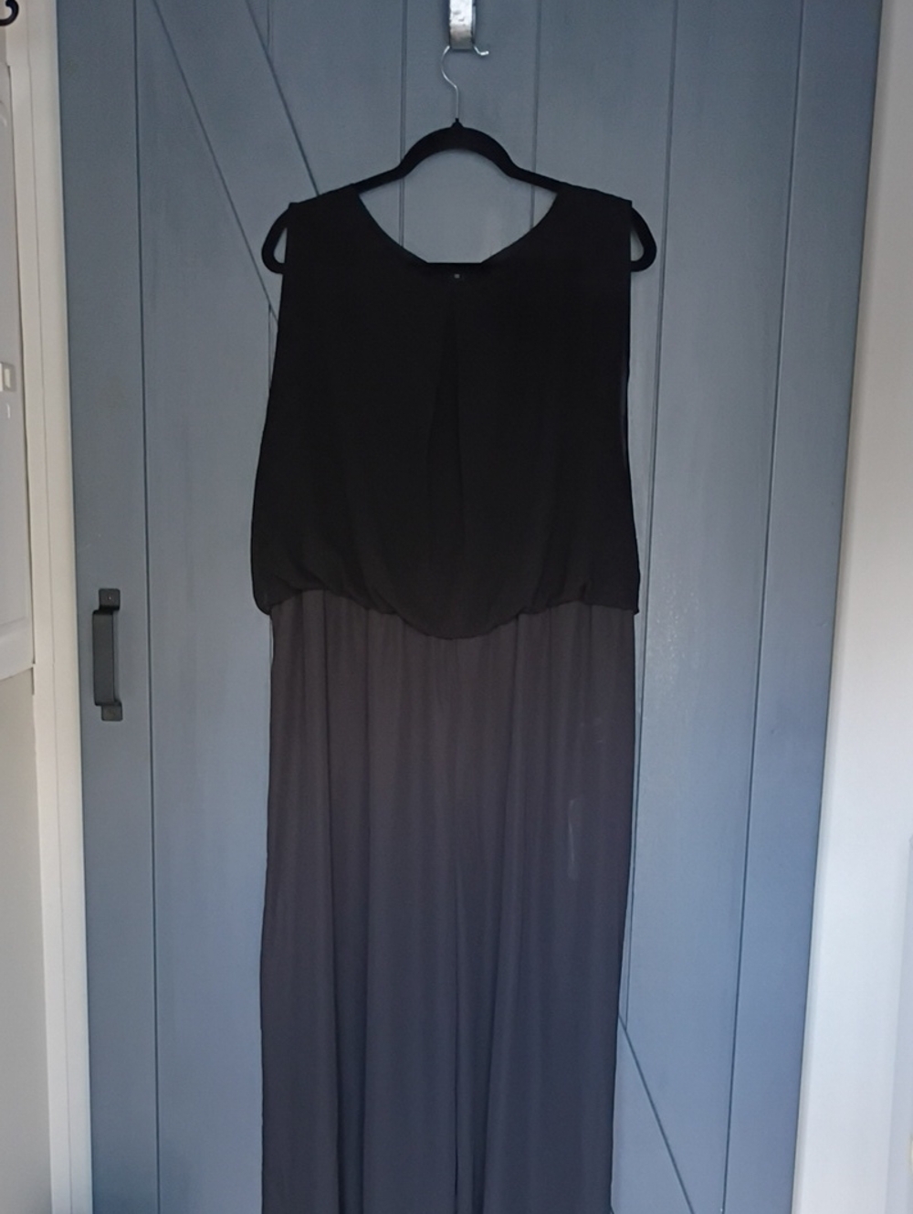 SHEIN Black Sleeveless Maxi Jumpsuit - 4XL FITS LIKE 2XL